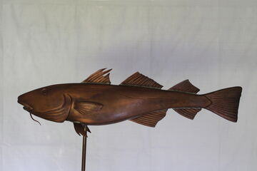  Handmade Copper Codfish Weathervane