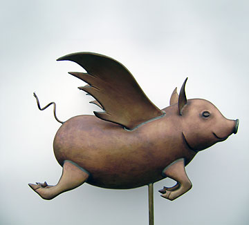 Flying Pig Weathervane